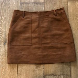Hinge Brown mini skirt
